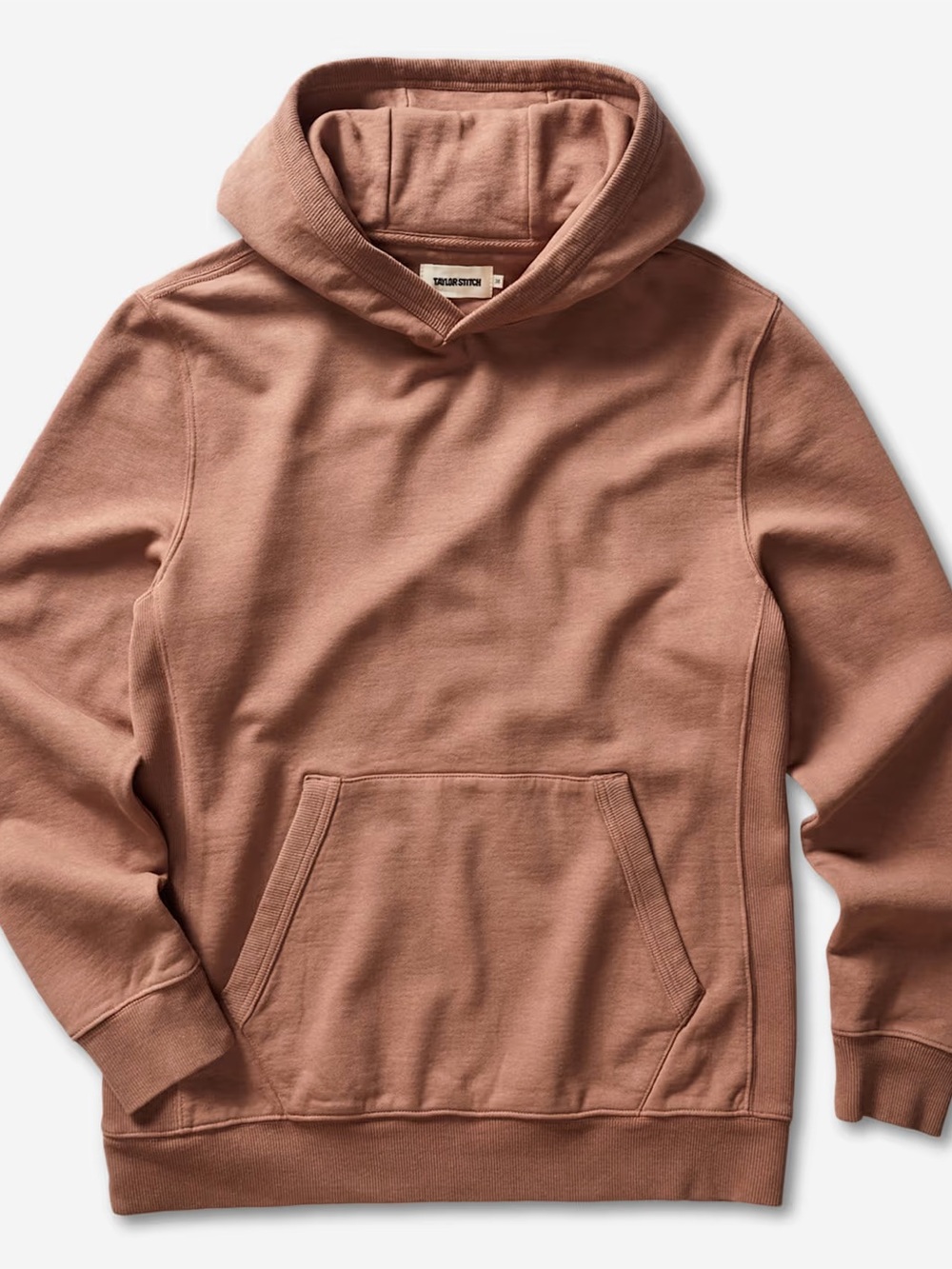 Taylor Stitch Men's Pullover Hoodie Hemp Cotton - Brick Brown Size 46 XXL $98